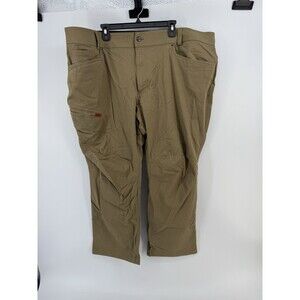 BRUNT Torra Work Pants Mens 48x30 Stretch Durable Canvas Brown Workwear Utility